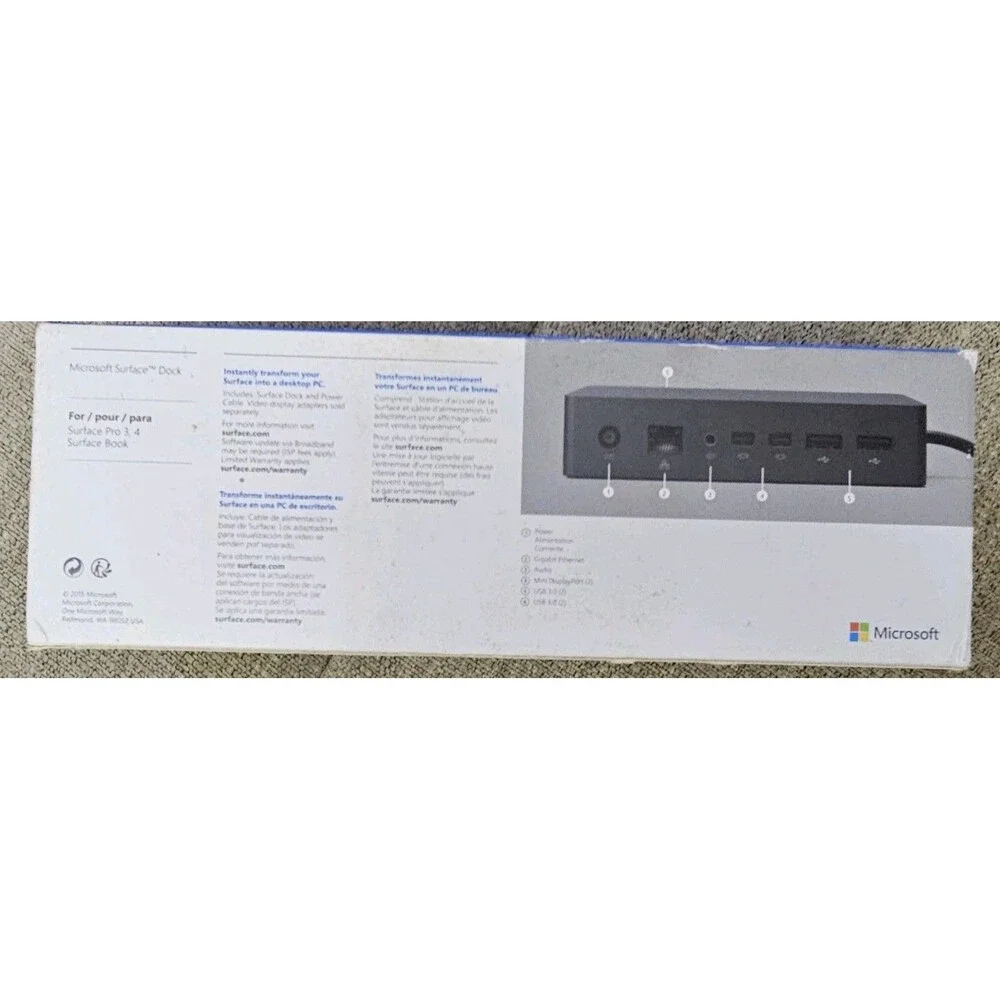 Microsoft 1661 Docking Station for Surface Pro 3 & 4 Model - Black